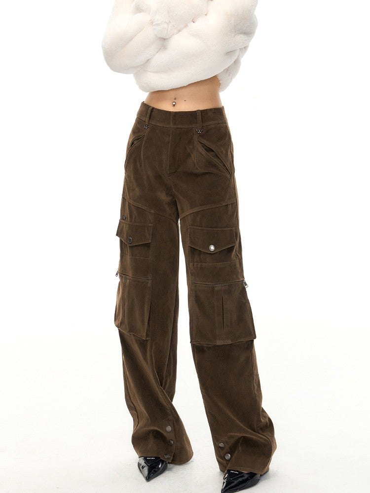 Seitbocket Casual Wide Straight Cargo-Hose