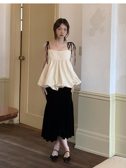 Balloon Volume Nichi Flare Cover Camisole