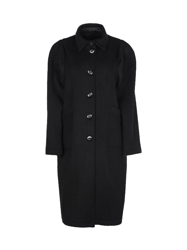 Wool Long Oversize Soutien-Collar-Coat – ARCANA ARCHIVE