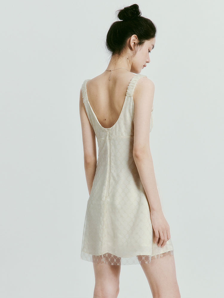 Lace Feminine Sheer Mini-One-Piece