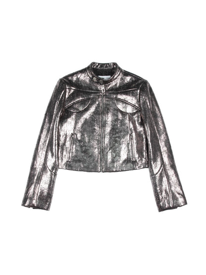 Glossy Leather Smooth High-End Jacket