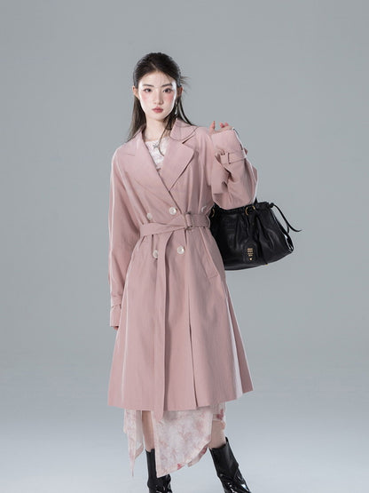 Long Classy Simple Oversize Trench-Coat