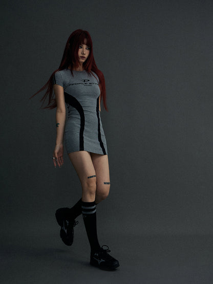 Tight Stretch Fit Casual One-Piece＆Socks