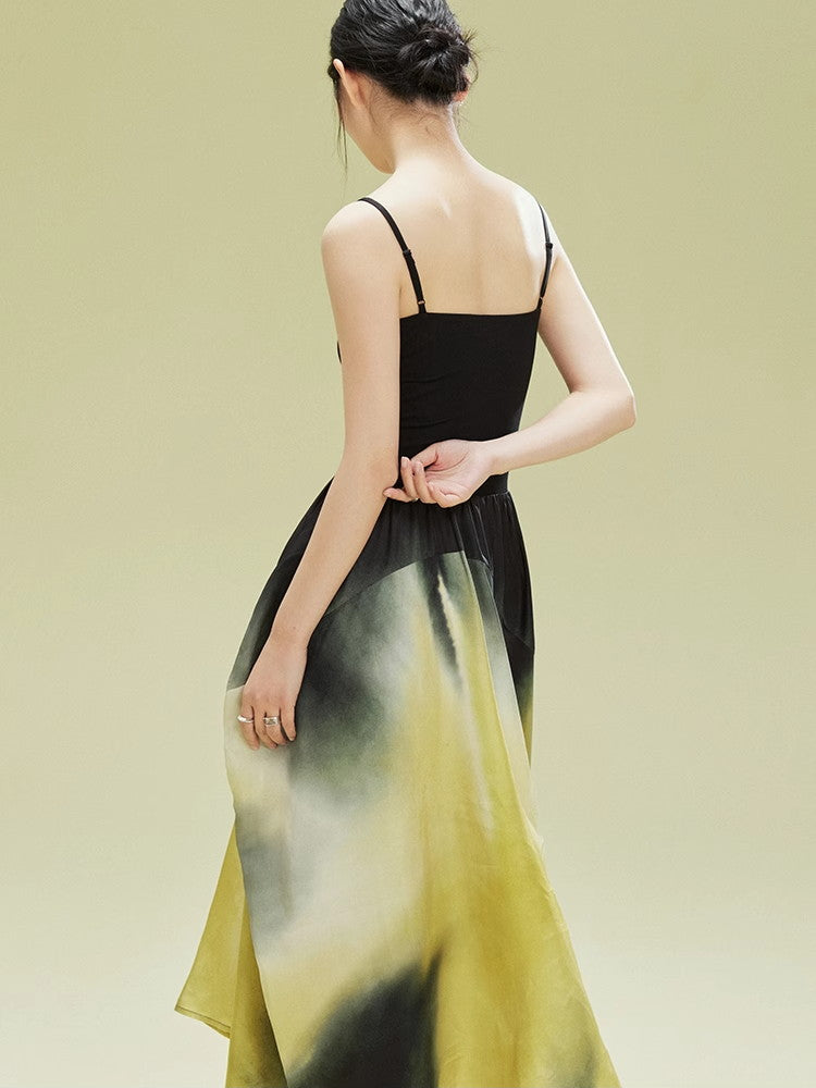 Gradation Camisole Long Chic Long Dress