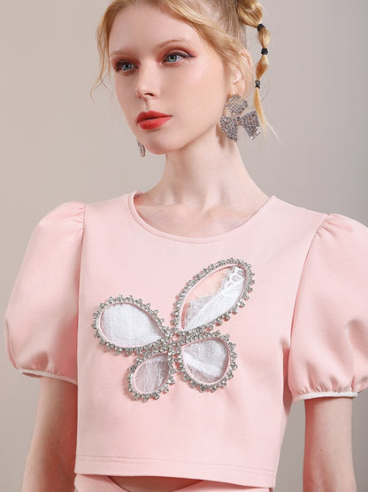 Blouse et mini-jupe Bijou Nichi Classy Butterfly configuration