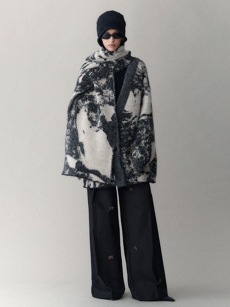 Speckled Wool Chic Muffler