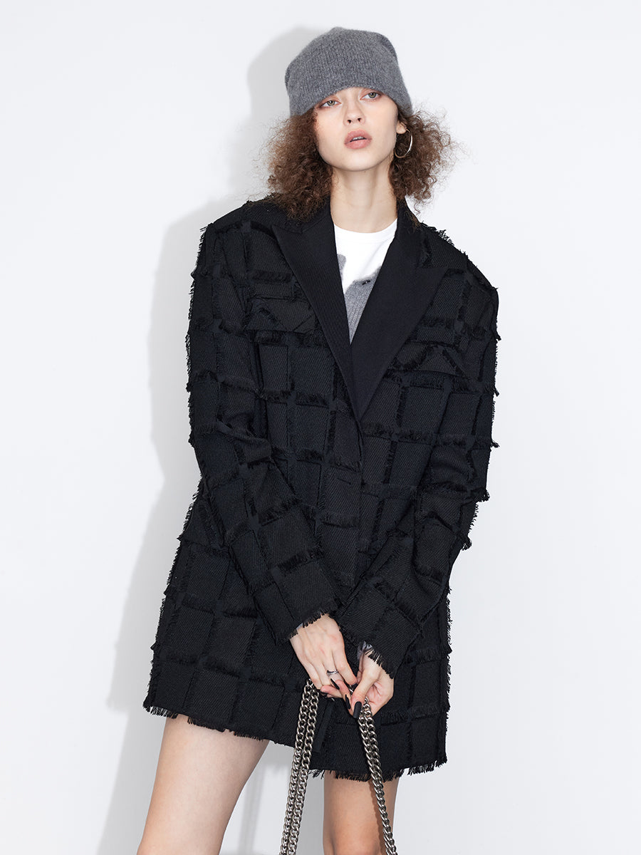 Tassel Damage Nichi Oversize Jacket