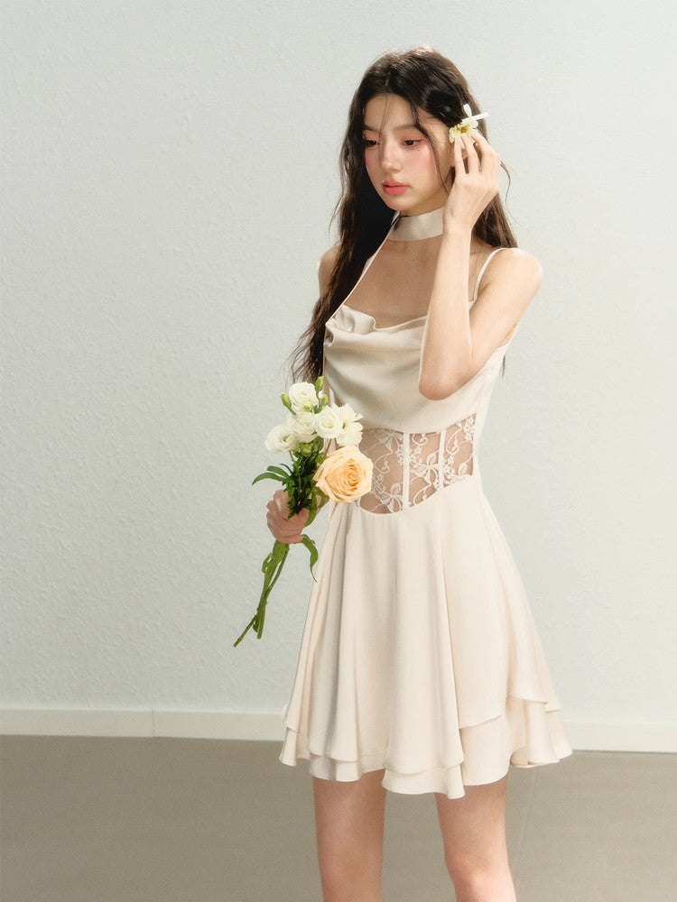 Lace Sexy Camisole Flare Dress