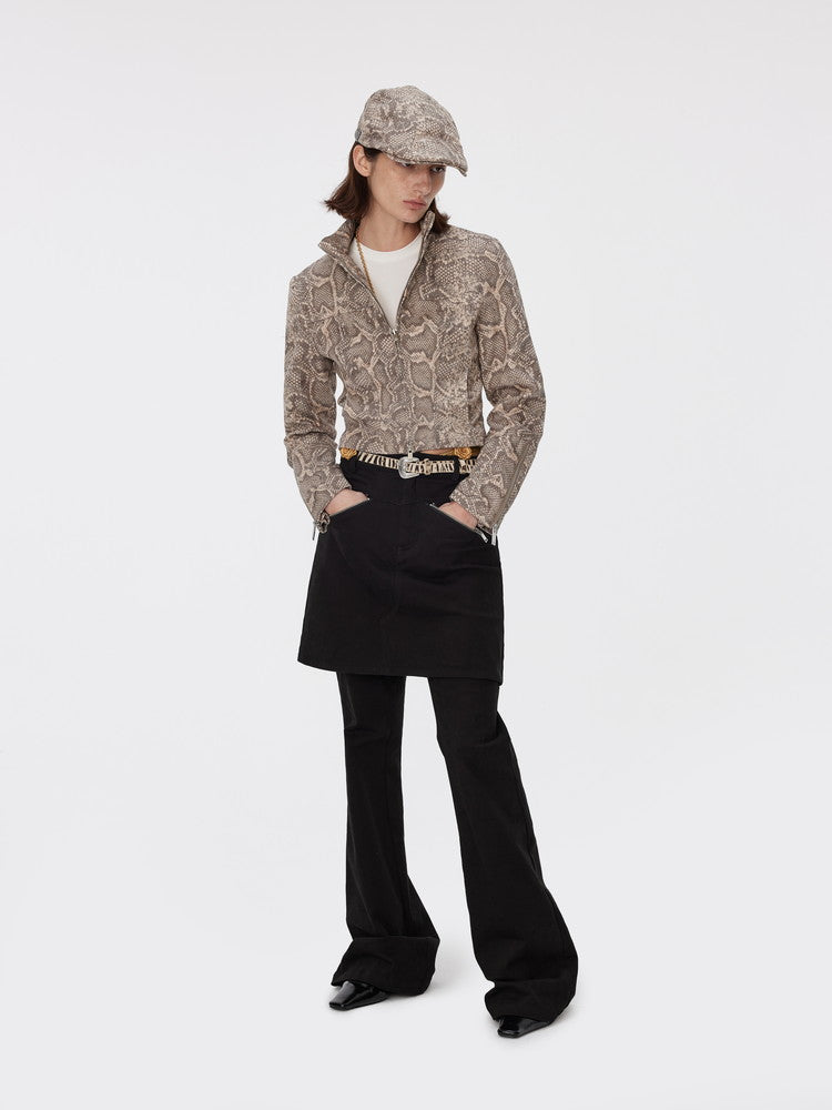 Nichi Plain Casual Flare Skirt＆Pants