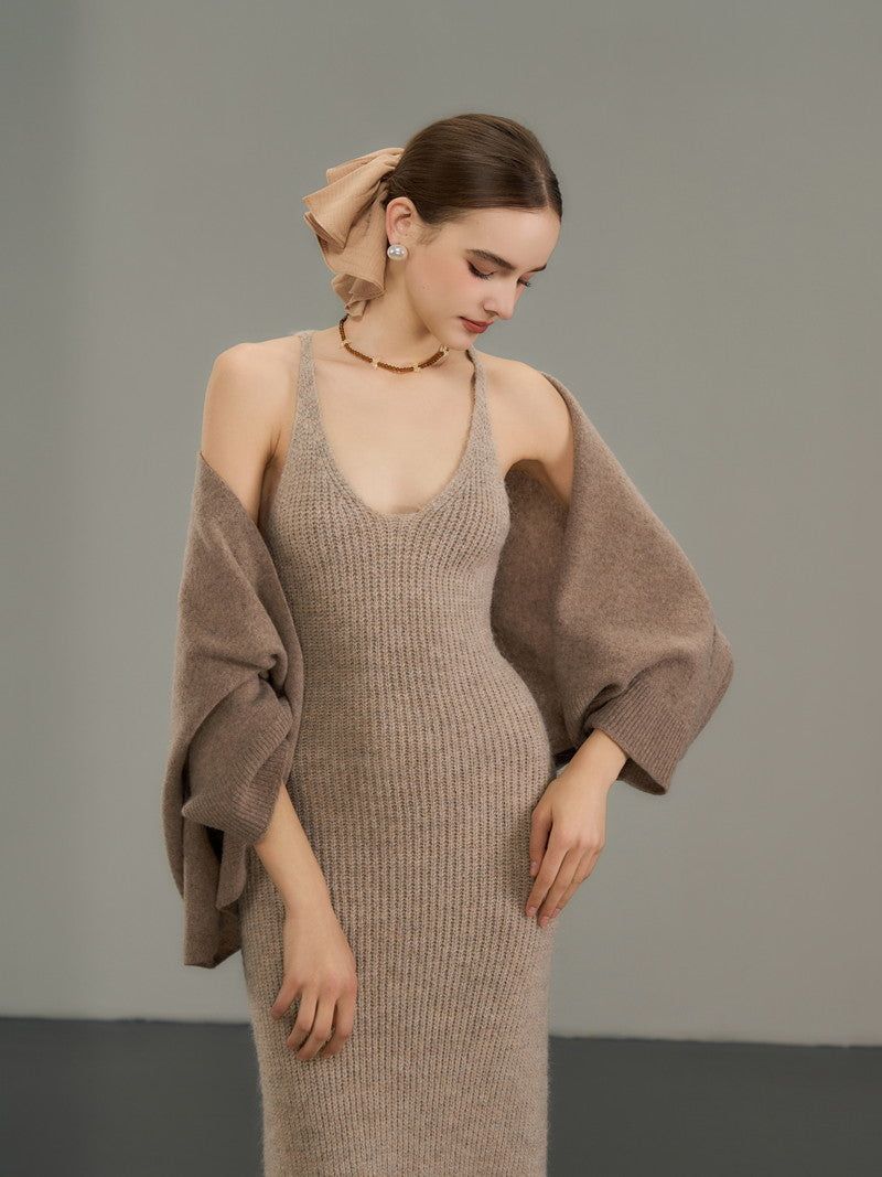 Wool Occasion Formal Dress-Outer Warm Bolero