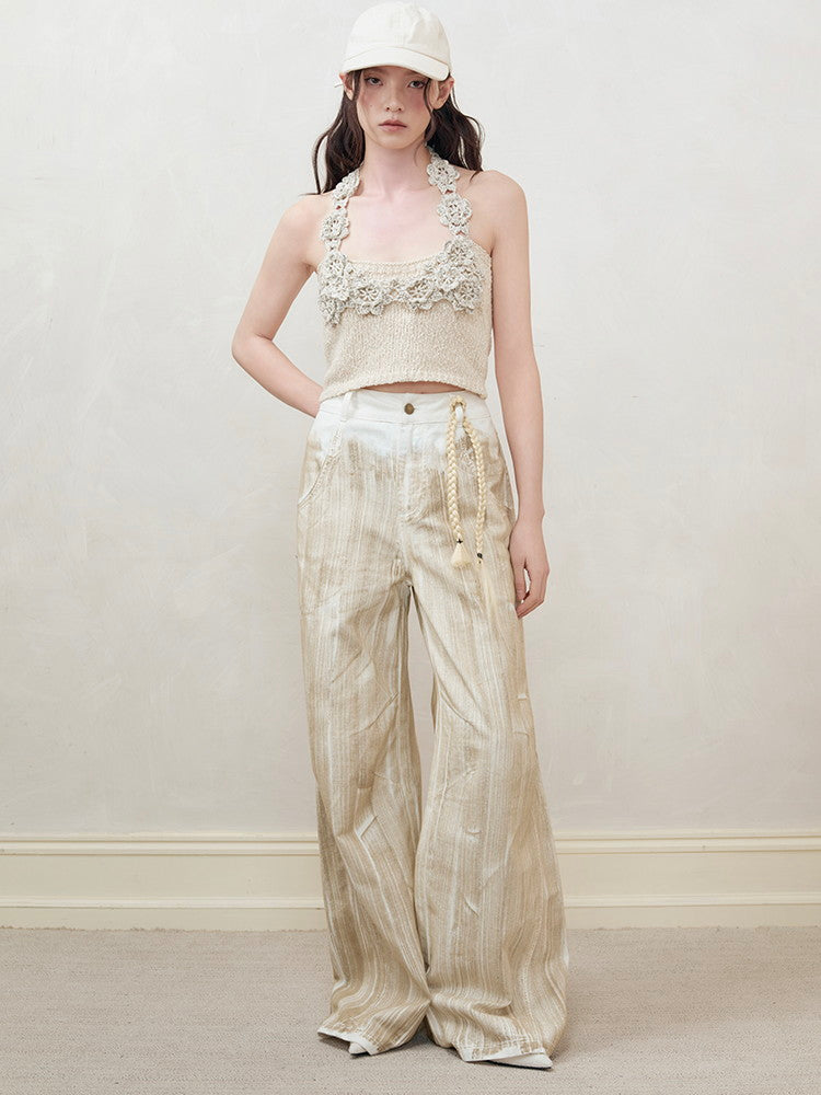 Wide-Leg Nichi High-Waist Chic Pants