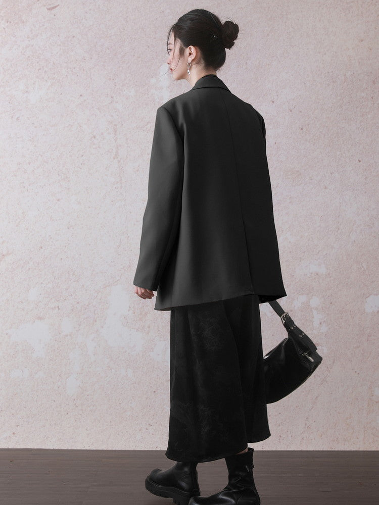 Jacket＆Long-Skirt Chic Simple Oversize Set-Up