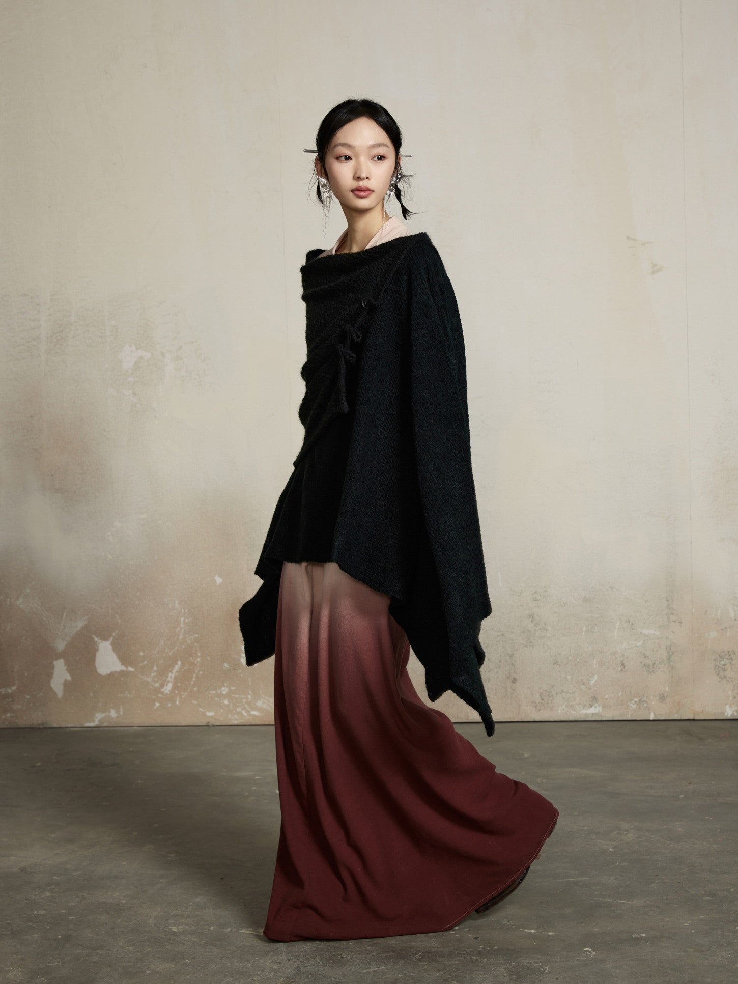 Asymmetry Classy Loose Ovresize Drape Tops