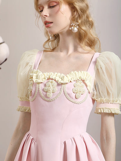 Lace Sweet Frill Fluffly Princess One-piece