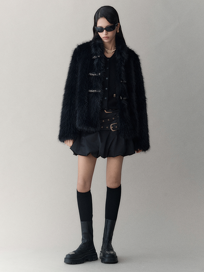 Ruxury Fluffily High-End Warm Elegant Fur-Jacket