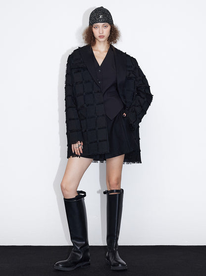 Tassel Damage Nichi Oversize Jacket