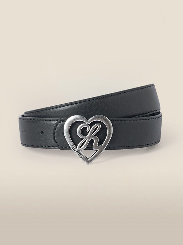 Heart-Buckle Casual Sinple Belt