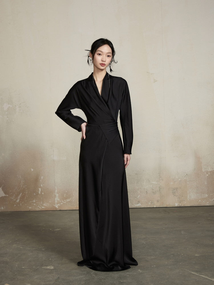 Cache-Coeur Gradation Long Wrap Dress