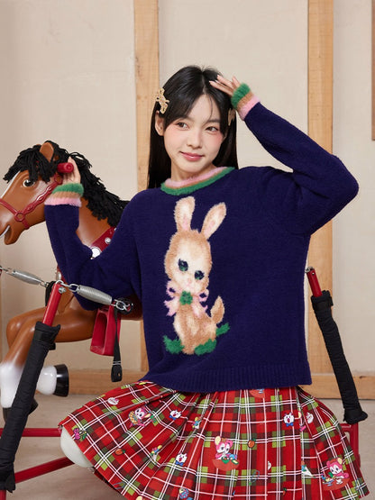 Retro Bunny Soft And Waxy Sweater