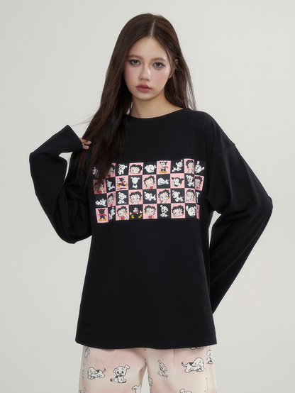 Betty Oversize Loose Relax Long-T-Shirt