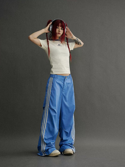 Side Line Loose Track Pants