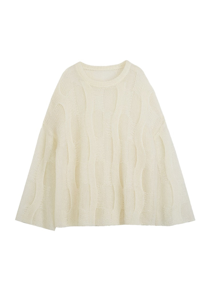 Sheer Oversize Loose Nichi Knit