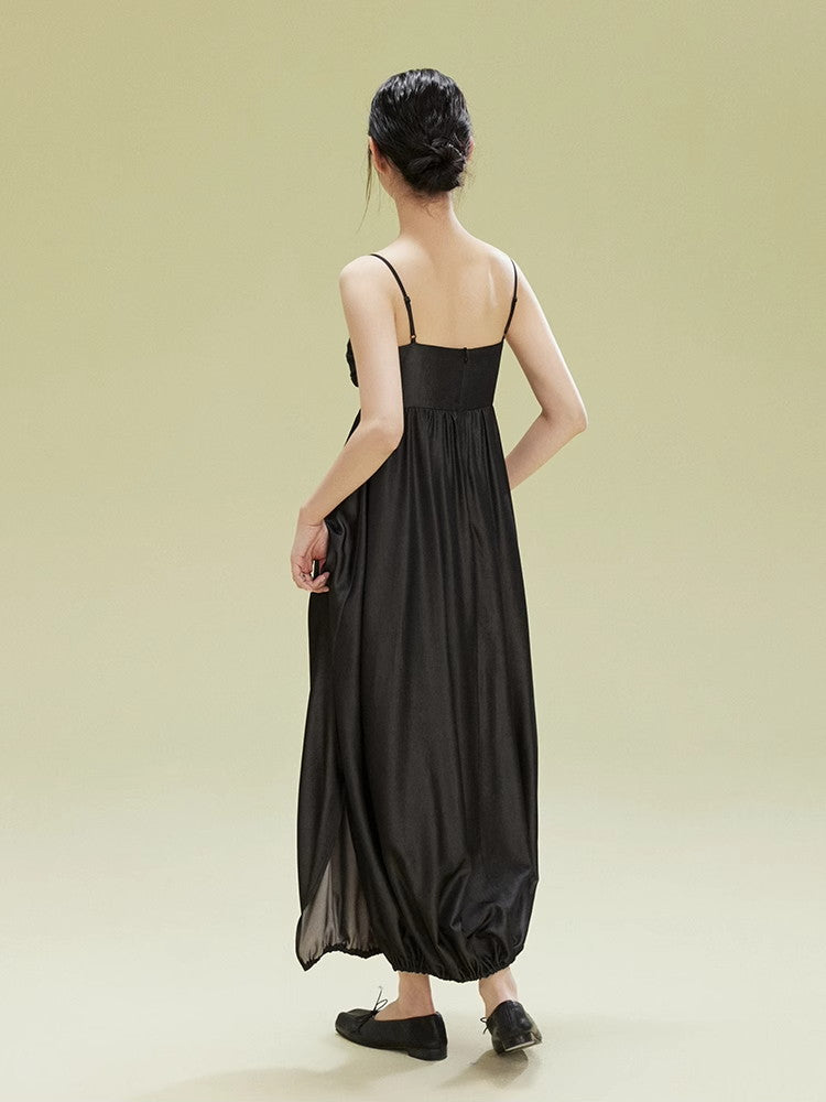 Twist Camisole Balloon Long Dress