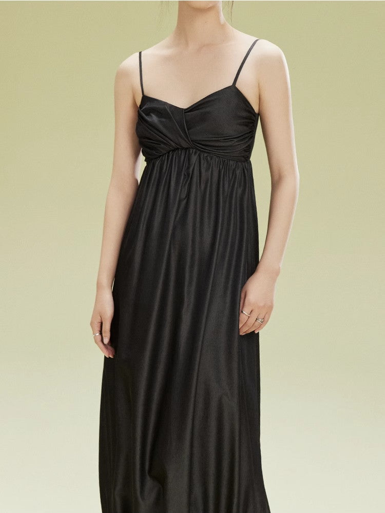 Twist Camisole Balloon Long Dress