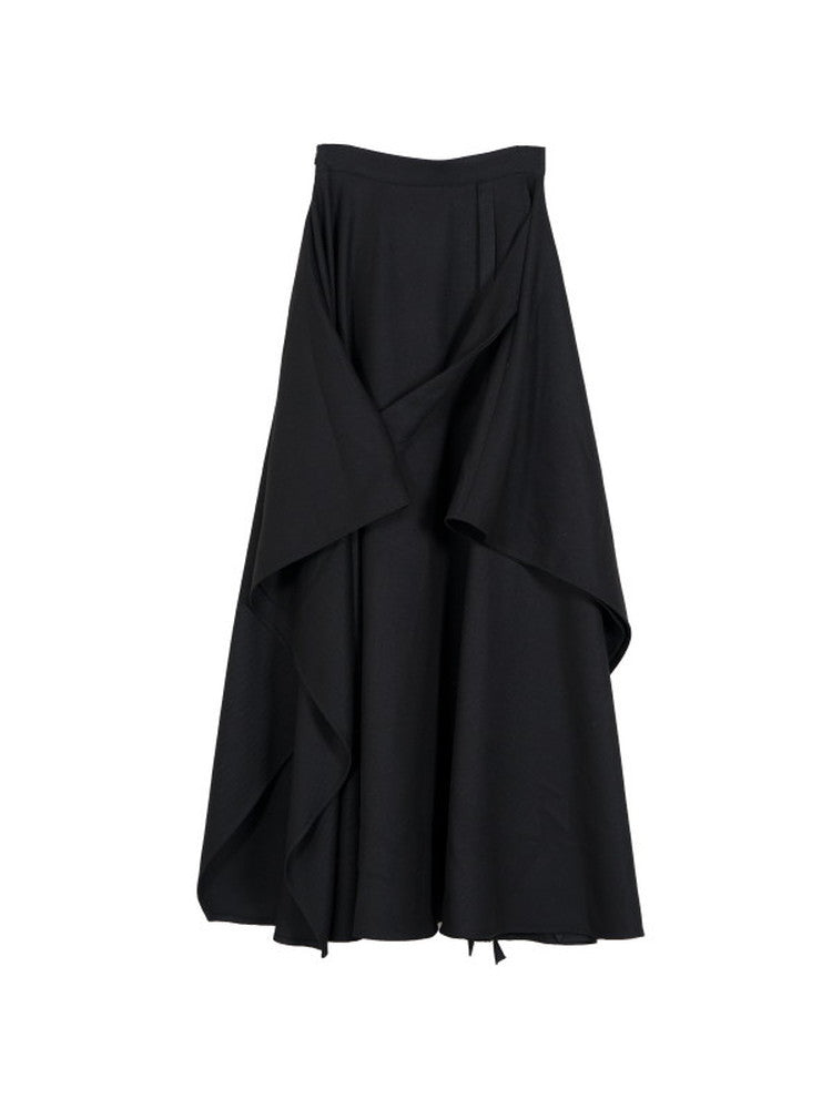 Asymmetry Chic Flare Long-Skirt