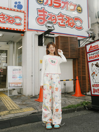 Fancy Graffiti Colorful Cute Drawstring Pants