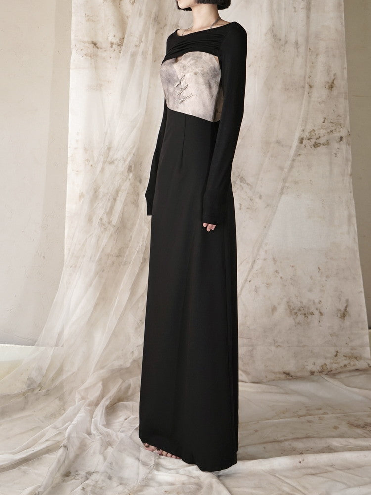 2Way Asymmetry Chic Elegant Long Dress