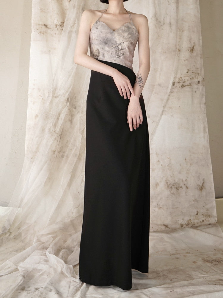 2Way Asymmetry Chic Elegant Long Dress