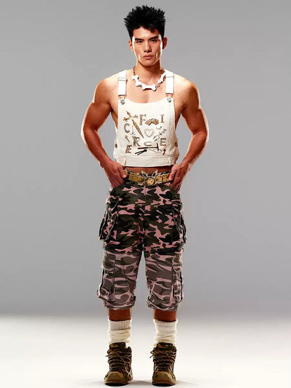 2Way Camouflage Skull Casual Cago-Pants