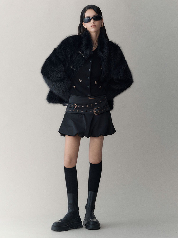 Ruxury Fluffily High-End Warm Elegant Fur-Jacket