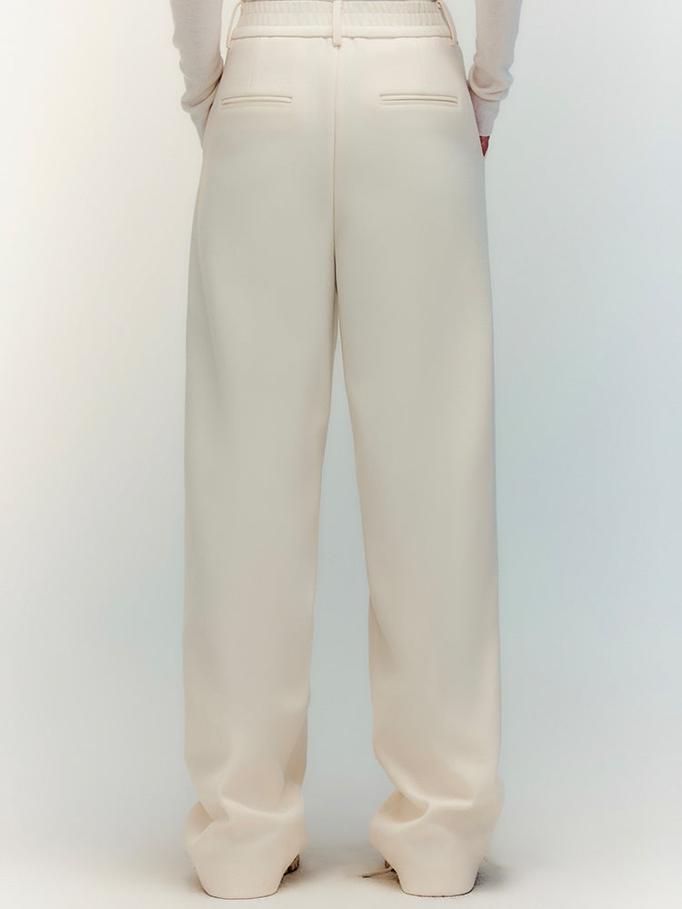 Plain Straight Classy Loose Slacks Pants