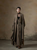 Bi-Color Nichi Monotone Wrinkled Long-Coat