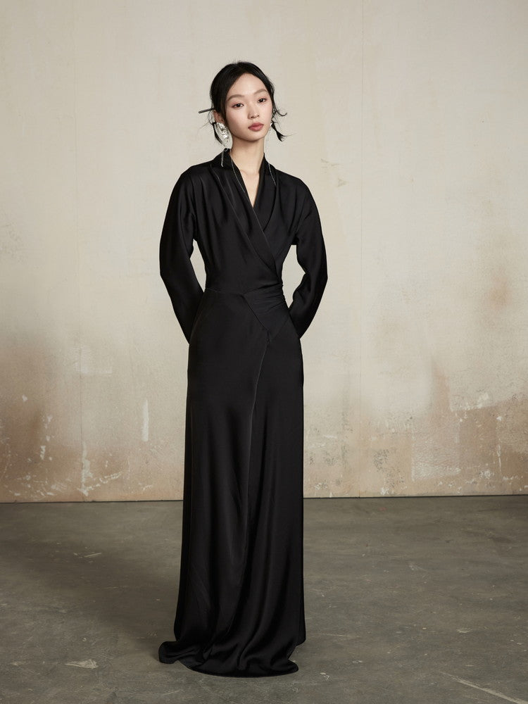 Cache-Coeur Gradation Long Wrap Dress