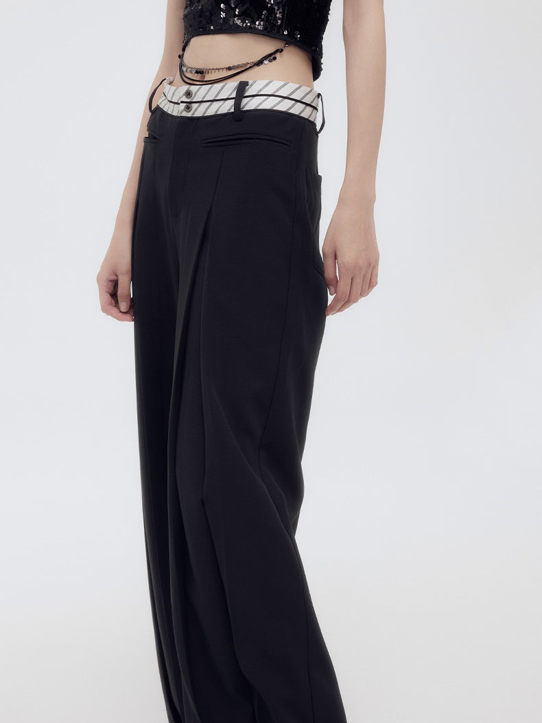 High-Waist Simple Chic Wide-Pants