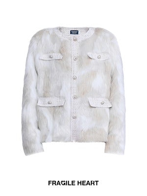 Veste en peluche de fourrure respectueuse de l&