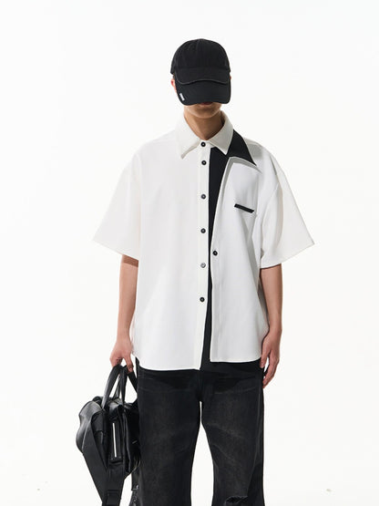 Bi-Color Asymmetry Vivid Nichi Shirt