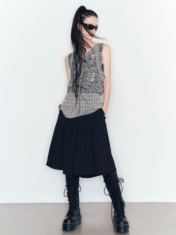 4Type Knit Casual Loose Chic Vest＆Cardigan