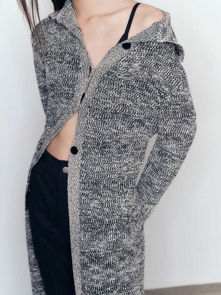 Cardigan ample et chic en tricot, 4 types, décontracté