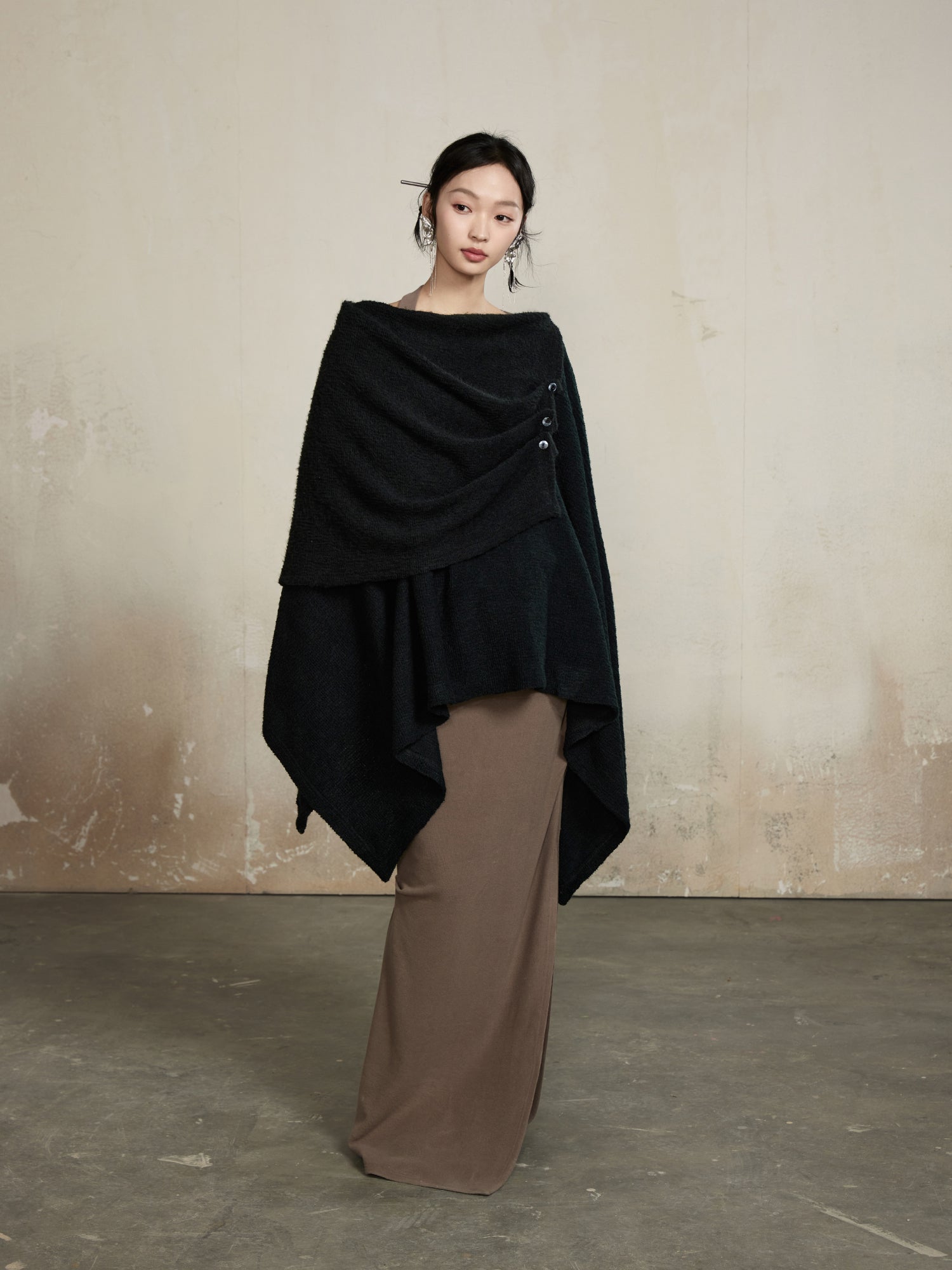 Asymmetry Classy Loose Ovresize Drape Tops