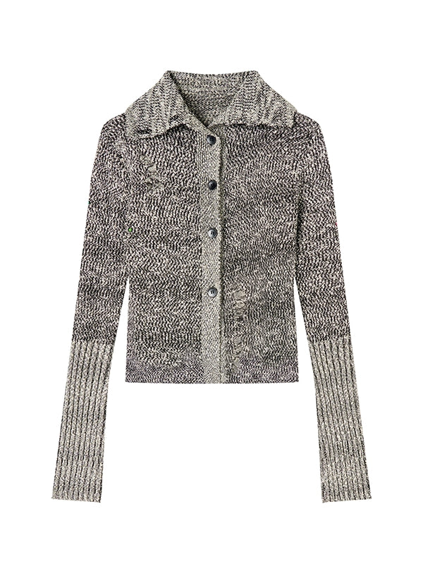 Cardigan ample et chic en tricot, 4 types, décontracté