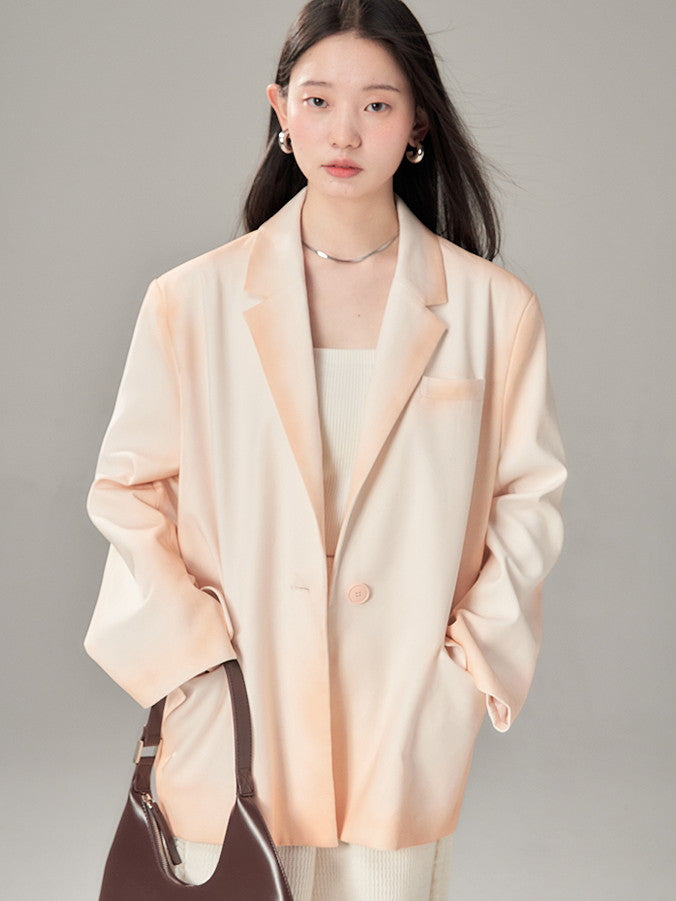 Gradation Nichi Unique Oversize Retro Color-Jacket