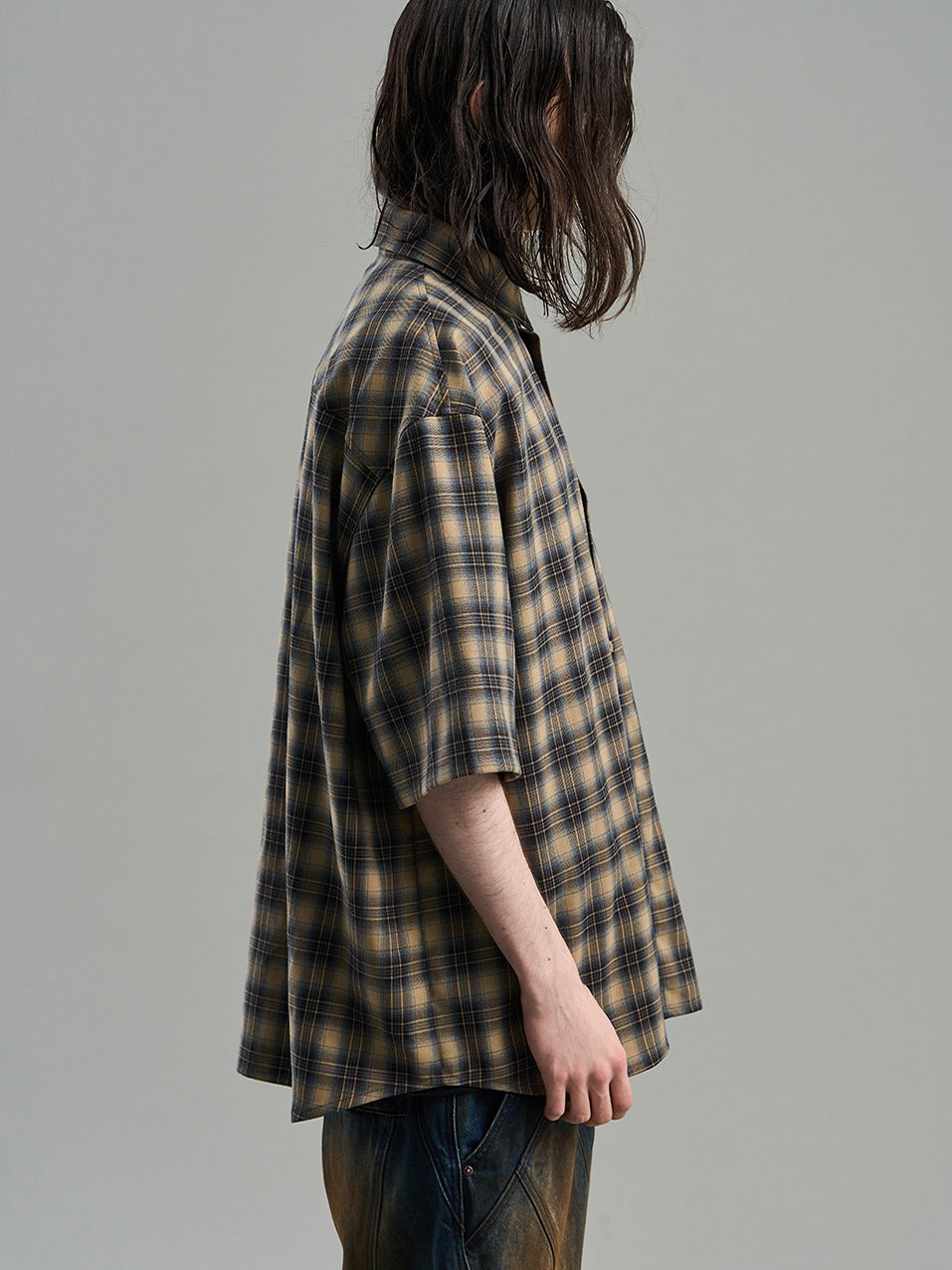 Checked Casual Loose Oversize Flannel-Shirt