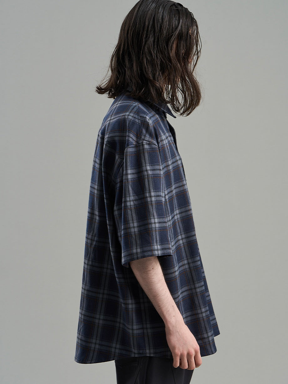 Checked Casual Lose Oversize Flanell-Shirt