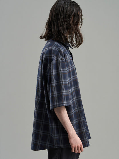 Checked Casual Loose Oversize Flannel-Shirt