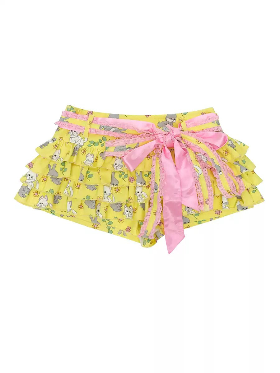 Cat Rabbit Animal Fancy Vivid Pants Culottes