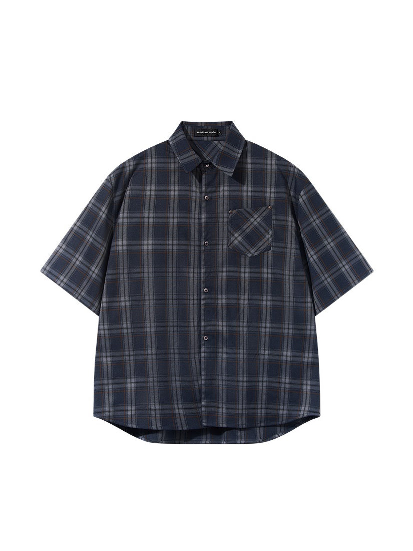 Checked Casual Loose Oversize Flannel-Shirt